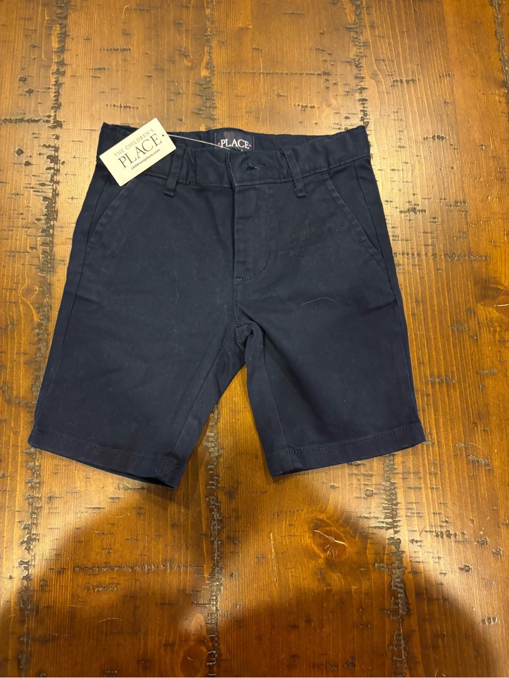 The Children's Place Navy Flat-Front Chino Shorts. NWT uniform shorts . Size 5t
